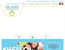 Tablet Screenshot of islandpediatricdentistry.com